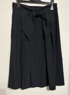 ZARA WOMAN ザラ ウーマンスカート フレア ストライプ リボン