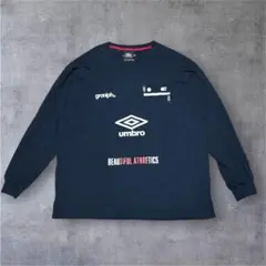 グラニフ アンブロ コラボ ロンT ビューティフルシャドー XL ネイビーのサムネイル
