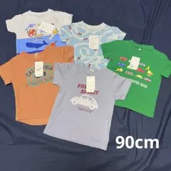 男の子　トップス　カットソー　半袖　90 まとめ売り　車　海　Tシャツ
