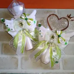 天使★キンブレリボン★ペンライトリボン★グリーン★緑★サブカル★量産型★黄緑