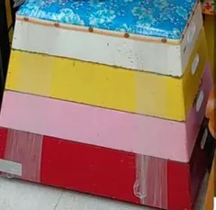 昭和レトロ跳び箱4段 カラフル
