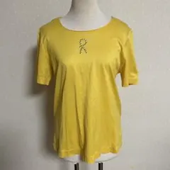 Roberta di Camerino スタッズロゴ Tシャツ イエロー 大きめのサムネイル