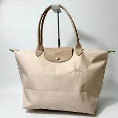 新品ロンシャン ルプリアージュ トートL ベージュ×レッド馬刺繍2way