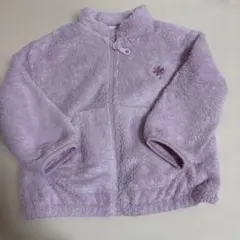 薄紫フリースアウター　80㎝
