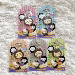 ちいかわ ロリポップ チョコチャーム みんなで黒猫 ハロウィーン 5種セット