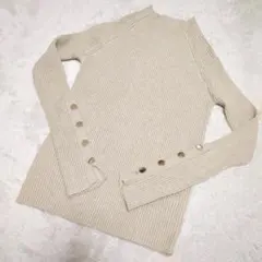 ハイネックセーター リブ