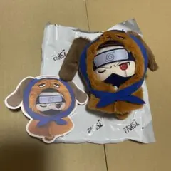 NARUTO ナルト カカシ パックン 中国 ぬいぐるみ 青空物語 카드