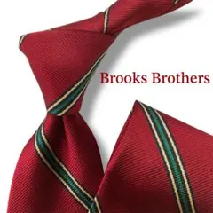 【美品】ブルックスブラザーズ ストライプ ネクタイ ボルドー USA製