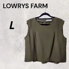 LOWRYSFARMローリーズファーム ノースリーブ トップス カーキ L 夏服