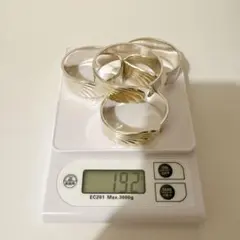YUKIWA ユキワ SILVER刻印 ナプキンリング 4個総重量190g YUKIWA ユキワ SILVER刻印 ナプキンリング 4個総重量190g - メルカリ