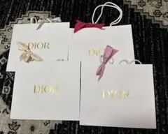 DIOR ショップ袋 4枚セット 4色 リボン付きのサムネイル