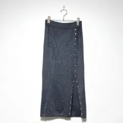 DESERT ROSE ロングスカート グレー サイドスリット Mのサムネイル