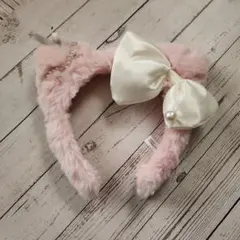 USJ　ハローキティ ピンクファーカチューシャ