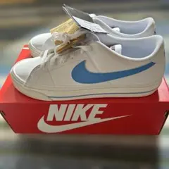 NIKE コートレガシーNN ホワイト/ブルー スニーカー　サイズ10