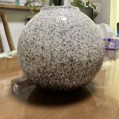 信楽焼 花生　丸型のサムネイル