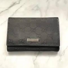 GUCCI　グッチ　GGキャンバス　二つ折り財布　長財布　0217-②
