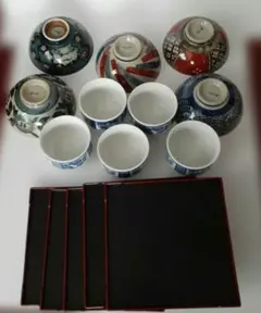 愛陶飯碗等と湯呑みトレーまとめ