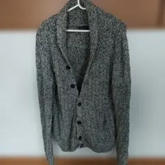 ZARA MAN グレー系 ニットカーディガン M