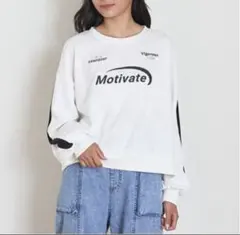 ラブトキシック　ラインクロップドトレーナー　オフホワイト　新品未使用タグ付き