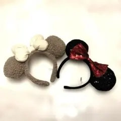 ディズニー　ミニーちゃんカチューシャ2個セット