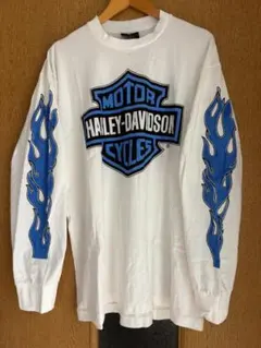 ハーレーダビッドソン Harley-Davidson フレイム ロンT L 白