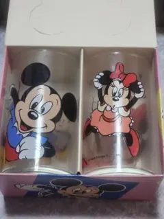 Disney ミッキー ミニー グラス 2個セット