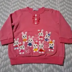 ミキハウスMIK HOUSE限定うさこスウェットトレーナー80