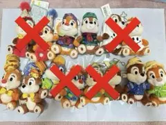 ディズニー　チップとデール　ぬいぐるみバッジ　3ペア　新品未使用