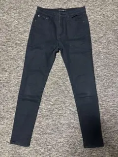 ジーナシス　ブラックスキニーストレッチ　デニムパンツ　M