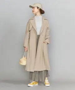 新品　BY ドローストラップトレンチコート　ビューティ＆ユース　スプリングコート
