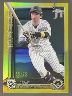 近本光司 阪神タイガース topps chrome NPB 75シリ