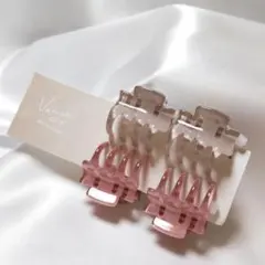 バンスクリップ★ヘアクリップ ヘアアクセサリー ミニ 4個セットNo.f72