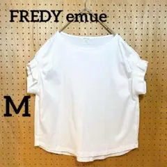 【FREDY emue】Tシャツ カットソー ノースリーブ 36 白 M