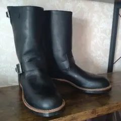 タイムサービスRED WING 2974 エンジニアブーツ8D ブラックヌバック