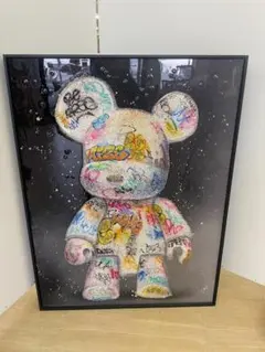 3D絵 ベアブリック MOSCHINO スケボー 絵画 アート パネル 立体絵