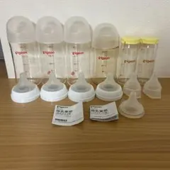 ピジョン pigeon 母乳実感　哺乳瓶　ガラス製　6本セット240/100ml