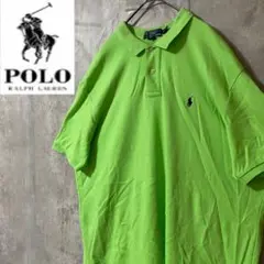 POLOBYRALPHLAURENポロバイラルフローレンポロシャツ黄緑グリーン