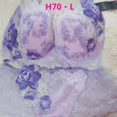 ワコール　サルート　84G　ブラジャー&ショーツ　H70・L　ビバライン　谷間