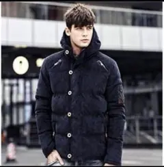 売り切り！　冬 服 カジュアル 中綿 かっこいい ジャケット ネイビー　サイズL