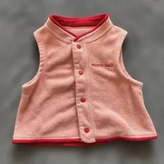 mont-bell ベビー　フリース　ベスト 80 ピンク