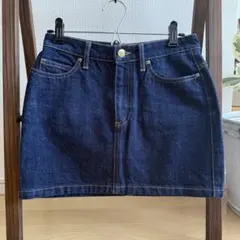 MAISON DE REEFUR 梨花 デニムミニスカート ブルー　36のサムネイル