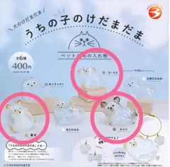 うちの子のけだまだま 芝犬 チワワ プードル カプセルトイ ガチャ 犬