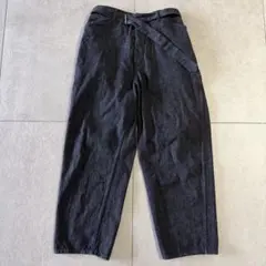 【希少サイズ4】COMOLI 22SS ベルテッドデニム ブラックエクリュ 美品