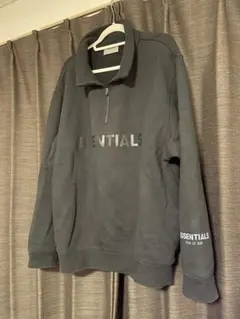 ESSENTIALS FEAR OF GOD ハーフジップ スウェット