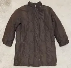 バーバリー ダウンジャケット ロングコート ノバチェック M ブラウン