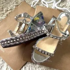 新品 ♡ Christian Louboutin サンダル 花柄 ウェッジソール - メルカリ