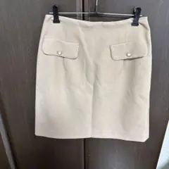 プロポーション　ベージュ タイトスカート