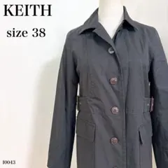 KEITH British Style コットンコート サイドベルト サイズMのサムネイル