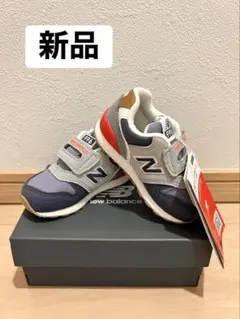 【新品】ニューバランス IZ996RN3 12.5cmスニーカー　グレーネイビー