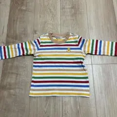 MIKI HOUSE 長袖Tシャツ マルチボーダー 80cm